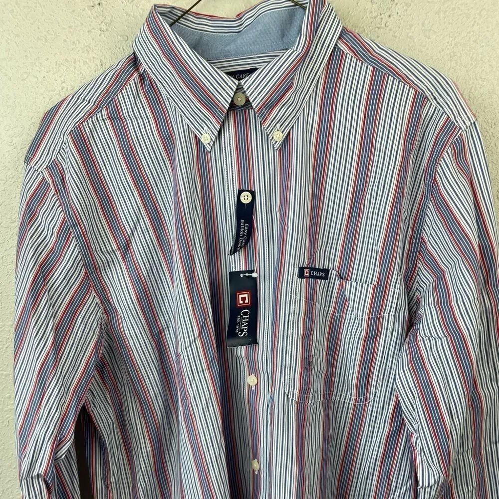 NWT Chaps Easy Care Button Down Shirt Size M - Picture 2 of 5